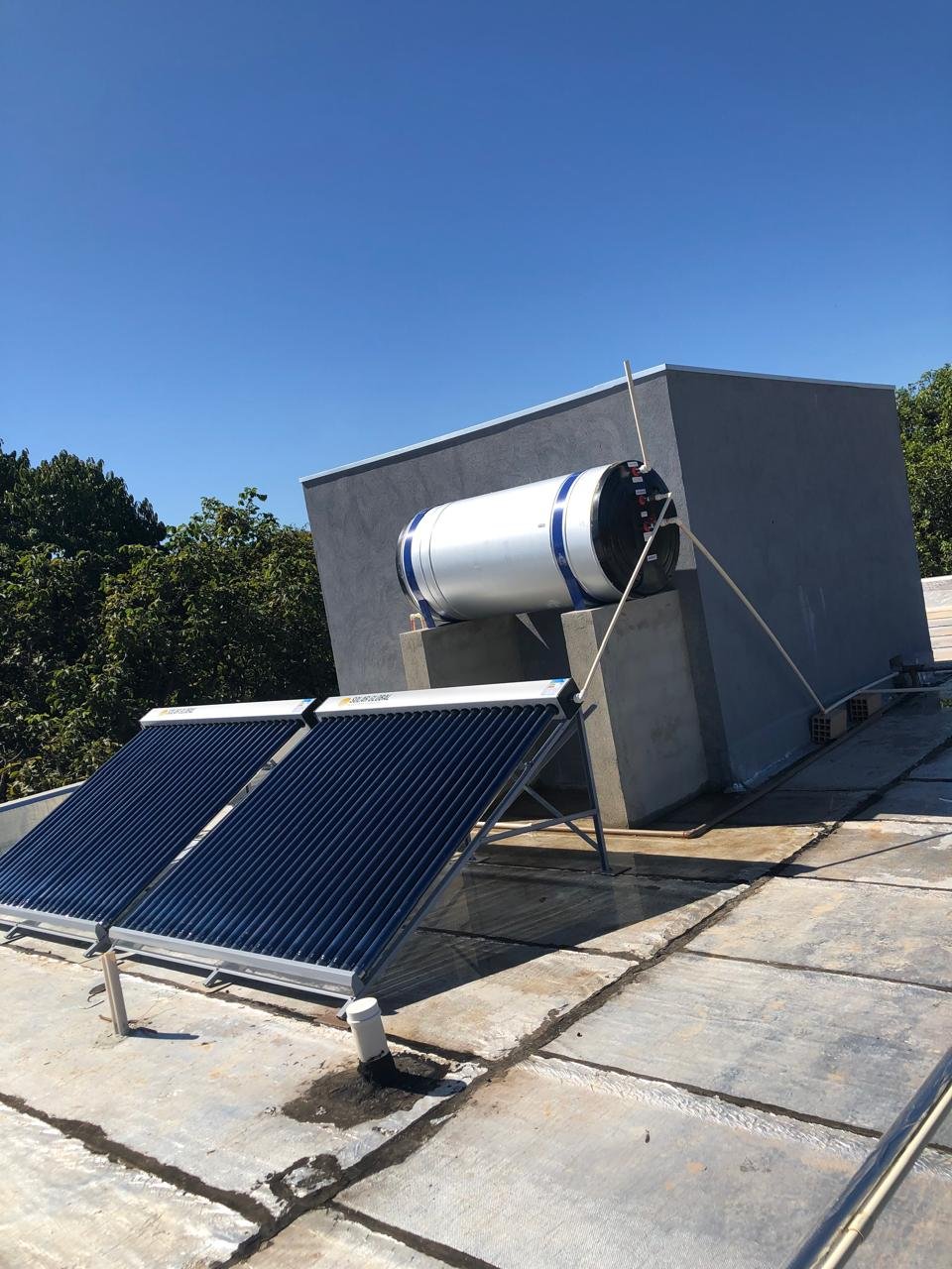 Aquecedor solar modular