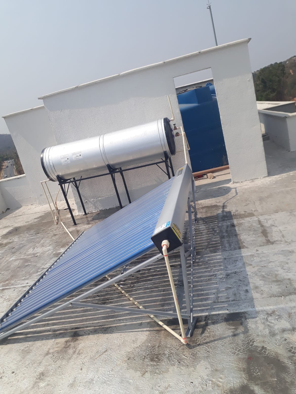 Aquecedor acoplado terraço